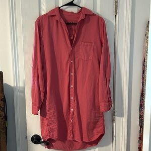 Frank & Eileen salmon shirt dress XS
